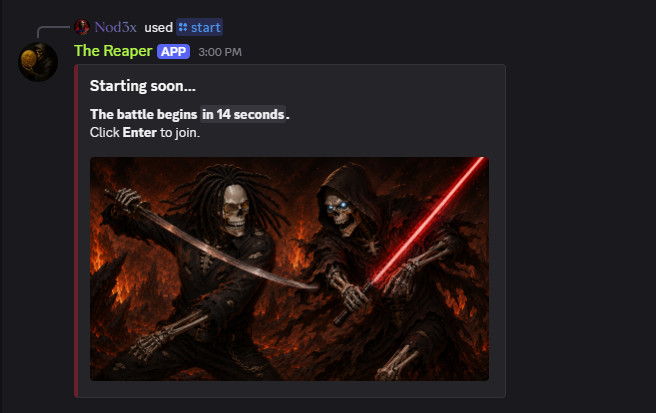 Cinematic countdown